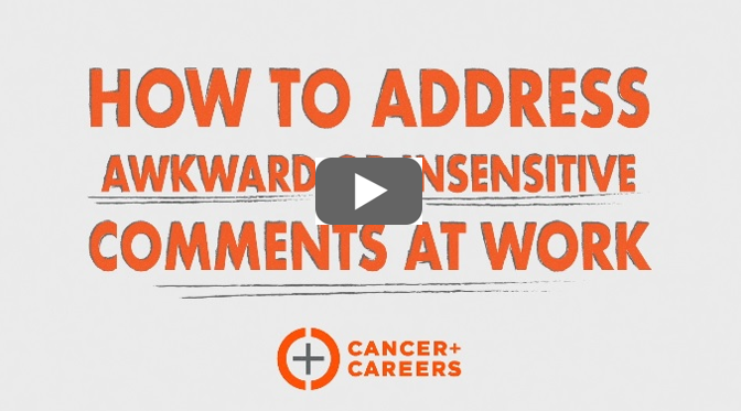 How to Address Awkward or Insensitive Comments at Work, click to view
